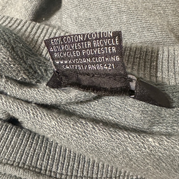 NWT Kyodan Outdoor Green Crop Crewneck Pullover - Picture 7 of 7